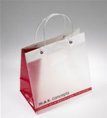 Carrier bags with pvc tube handle